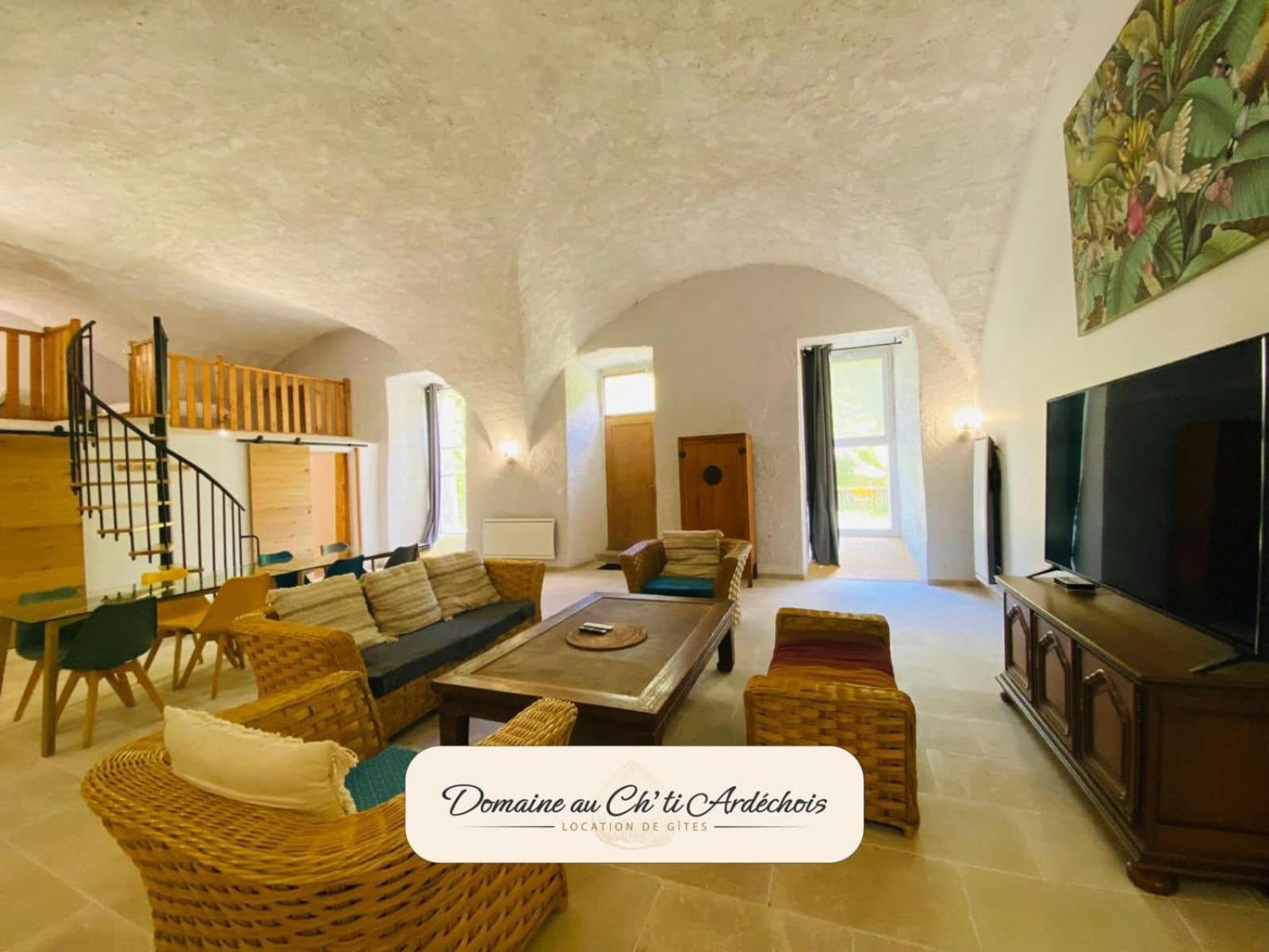 Gite De Groupe - Domaine Au Ch'Ti Ardechois Rochessauve Extérieur photo