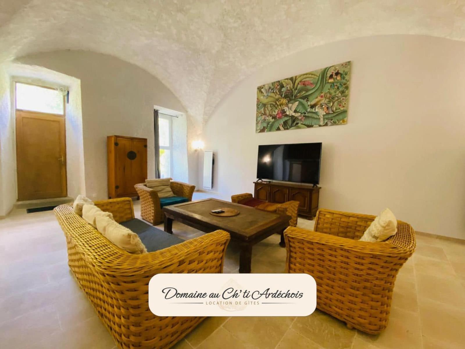 Gite De Groupe - Domaine Au Ch'Ti Ardechois Rochessauve Extérieur photo